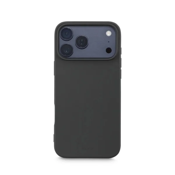 Hama Fantastic Feel Funda para iPhone 17 Pro Max - Antiadherente Anti-Suciedad - Poliuretano Termoplastico - Bordes Elevados - Color Negro