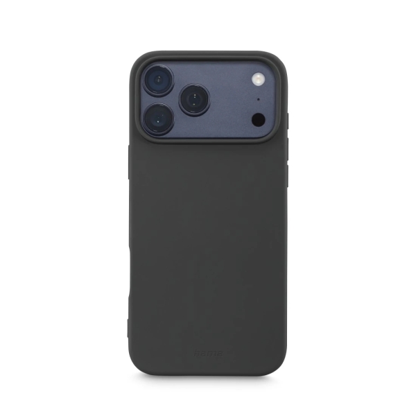 Hama Fantastic Feel Funda para iPhone 17 Pro Max - Antiadherente Anti-Suciedad - Poliuretano Termoplastico - Bordes Elevados - Color Negro