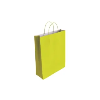 Bismark Bolsa de Papel Celulosa - Medidas 32x10x24cm - Color Pistacho · Pack de 25 uds.