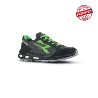 Upower Nate O ESD Calzado de Seguridad Bajos - Talla 35 - Parte Superior de Nailon Ultraflexible y Gamuza Suave, Antiarrugas, Antideslizante, Suela de Poliuretano, Proteccion 01 FO SR - Colo