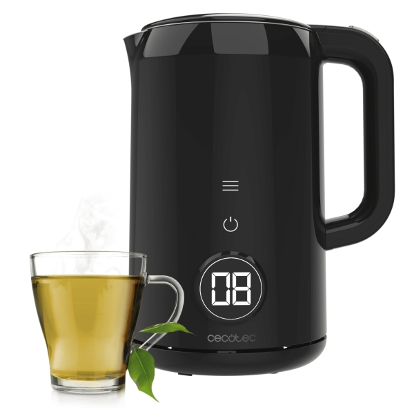 Cecotec Themosense 600 Touch Neo Hervidor de Agua Electrico de 1.7L - 2200W - Tactil - 7 Niveles - Acero Inoxidable - Funcion Mantenimiento de Calor - Base Giratoria 360º - Autoapagado - Col