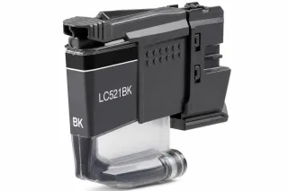 Brother LC521 Negro Cartucho de Tinta Pigmentada Generico - Reemplaza LC521BK