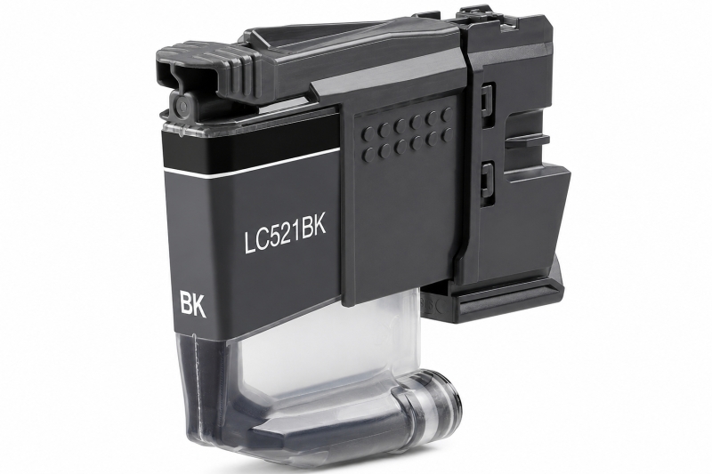 Brother LC521 Negro Cartucho de Tinta Pigmentada Generico - Reemplaza LC521BK
