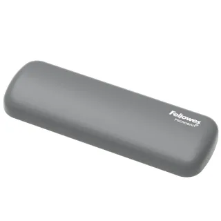 Fellowes Breyta Reposamuñecas para Raton - Proteccion Antibacteriana Microban - Revestimiento Antipolvo - Tacto Suave - Soporte Ergonomico - Alivio del Dolor - 18x6x1.75cm - Color Gris