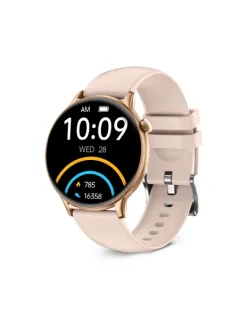 Ksix Core2 Smartwatch - Pantalla AMOLED 1,43” AMOLED - Autonomia Hasta 5 Dias - Modos Deporte y Salud, Llamadas, Asistentes de voz - IP67 - Color Rosa