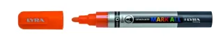 Lyra Mark All Rotulador Permanente - Multisuperficie - Punta Redonda - 2mm - Color Naranja · Pack de 6 uds.