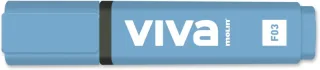 Molin Viva Marcador Fluorescente - Trazo entre 1 y 5mm - Tinta con Base de Agua - Color Azul · Pack de 10 uds.