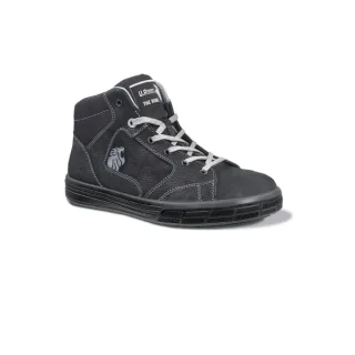 Upower Lion S Calzado de Seguridad Altos - Talla 35 - Cuero Nubuck Natural Hidrofugo, Puntal de Aluminio Antipinchazos, Suelas Antideslizantes, Proteccion S3S FO SR - Color Gris Oscuro