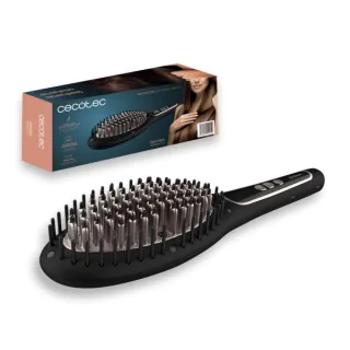 Cecotec Bamba Instantcare 900 Perfect Brush Cepillo Alisador - Temperatura Ajustable - Tecnologia de Iones - Control Digital LED - Autoapagado - Cable 360º de 3m - Ergonomico y Seguro - Colo