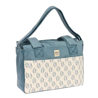 Safta Leaves Bolso de 17.94L - Adaptable al Carrito - Cierre de Velcro - Multiples Bolsillos - Compartimento con Cremallera - Bandolera Ajustable - Interior Forrado - 460x150x260mm - Color A