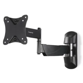 Hama Soporte de Pared para TV hasta 26" - Peso Max 25kg - Inclinable - Giratorio - VESA 100x100mm - Acero - Gestor de Cables - Color Negro