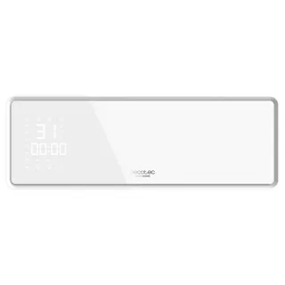 Cecotec Ready Warm 5310 PowerBox Ceramic Calefactor Ceramico de Pared - 2000W - Proteccion IP23 - Termostato - Modos Eco y Turbo - Funcion Oscilacion - Temporizador 24H - Color Blanco