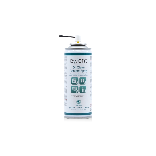 Ewent Spray de Limpieza para Contactos - 200ml - Base de Aceite - Color Ambar Claro