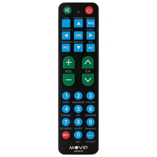 Muvip MV0670 Mando a Distancia Universal - Teclas Grandes - Configuracion Sencilla