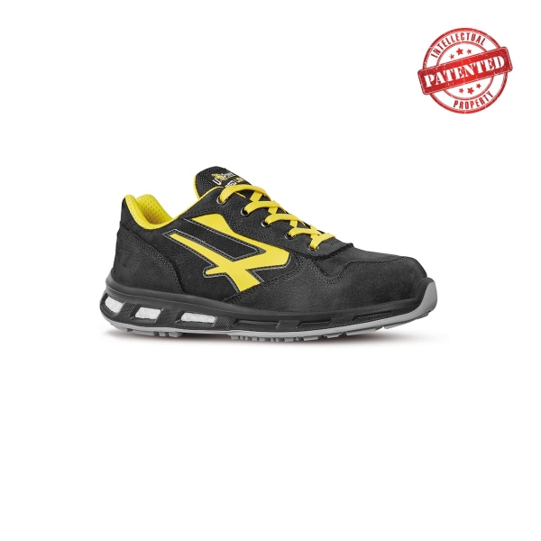 Upower Bolt S ESD Calzado de Seguridad Bajos - Talla 35 - Cuero Nubuck Resistente al Agua, Puntera de Aluminio, Suela PU/PU Infinergy, Hidrofugos, Antiarrugas, Antideslizantes, Proteccion S3