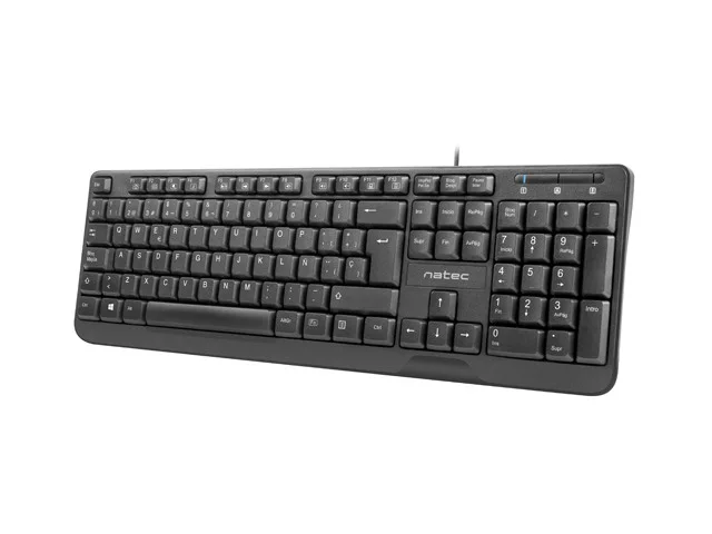 Natec Trout Teclado Slim - 104 Teclas Membrana - Color Negro