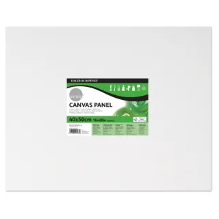 Daler Rowney Simply Carton Entelado - 250g - 40x50cm - Imprimacion Triple - Grano Medio - 100% Algodon sin Acido - 250g - Color Blanco