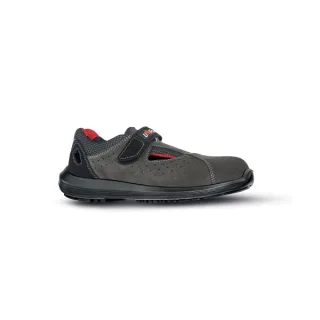 Upower Light One S Calzado de Seguridad Bajos - Talla 35 - Airnet Gamuza, Mesh Transpirable, AirToe Composite, Antiperforacion, Antideslizante, Suela PU/PU, Proteccion S1PS FO SR - Color Gri