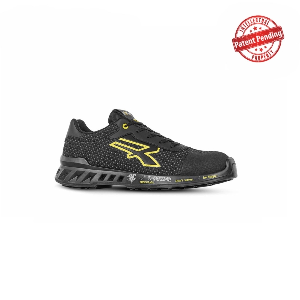 Upower Matt S ESD Calzado de Trabajo y Seguridad - Talla 35 - Puntera AirToe Aluminium, Suela Antideslizante y Antiabrasion, Plantilla Antiperforacion, Proteccion Contra el Frio - Color Negr