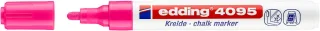 Edding 4095 Rotulador de Tiza Liquida - Punta Redonda - Trazo entre 2 y 3mm - Olor Neutro - Color Rosa Neon · Pack de 10 uds.