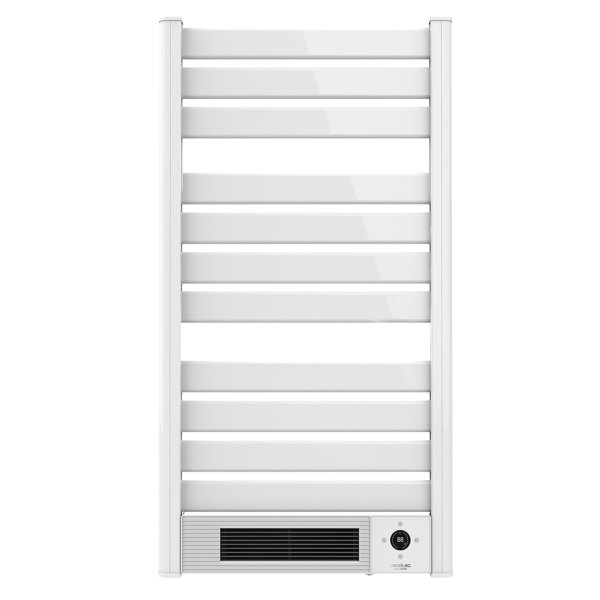 Cecotec ReadyWarm 9770 Toallero Electrico - 2000W - Calefactor Ceramico - Pantalla LED - Mando a Distancia - Temporizador 24H - Proteccion IPX4 - Ajuste de Temperatura - Color Blanco