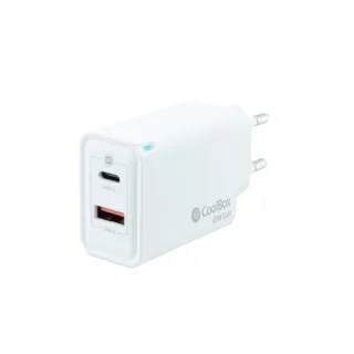 Coolbox Cargador Pared GAN 45W USB-C/USB-A