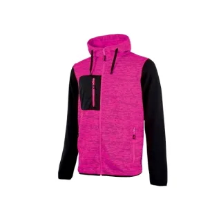 Upower Rainbow Lady Sudadera con Forro Polar - Talla 2XL - Cuello Alto, Cremallera Central, Capuchon Ajustable, Bolsillos con Cremallera, Proteccion DPI1, Logo Distintivo en Brazo - Color Ne