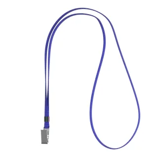 ErichKrause Colgante para Funda de Tarjeta - Cordon de Poliester - 12mm de Ancho - 42cm de Largo - Color Azul