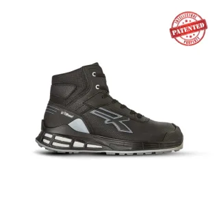 Upower Caleb S ESD Calzado de Seguridad - Talla 35 - Empeine de Microfibra Hidrofuga, Puntera AirToe Aluminium, Sistema Antiperforacion - Color Negro