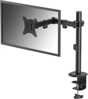 Fellowes Everyday Soporte de Mesa con Brazo Articulado para Monitores hasta 32" y 9kg - Fijacion con Abrazadera o Tornillos - Gestor de Cables - 56.1x48.4x11.6cm - Color Negro