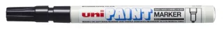 Uni-ball PX-21 Paint Marker - Marcador de Pintura - Punta Acrilica de Bala 0.8-1.2mm - Permanente en Todas las Superficies - Resistente a Luz y Agua - Cuerpo de Aluminio - Color Negro · Pack