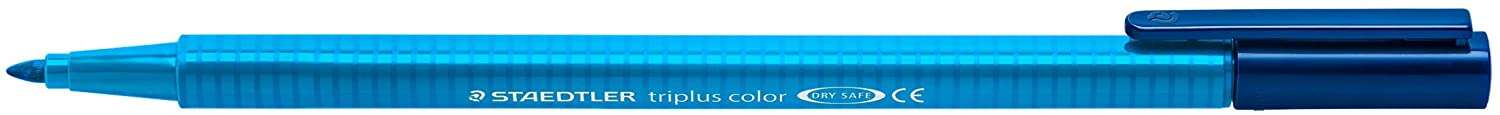 Staedtler Triplus Color 323 Rotulador de Punta Fina - Trazo 1mm Aprox - Tinta Base de Agua - Color Azul Cobalto · Pack de 10 uds.