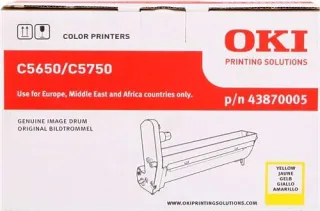 OKI C5650/C5750 Amarillo Tambor de Imagen Original - 43870005 (Drum)