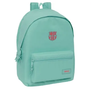 Safta F.C.Barcelona Chica Musgo Mochila para Portatil hasta 15.6" - Antirrobo - Conector USB - Base Acolchada - Bolsillo Frontal - Hombreras Ergonomicas - Asa Superior - 310x180x440mm - Colo